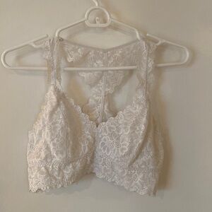 White Felina Bralette, Size M